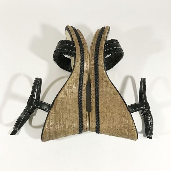 GEOX Faux Cork Wedge Sandals - Picture 4 of 7